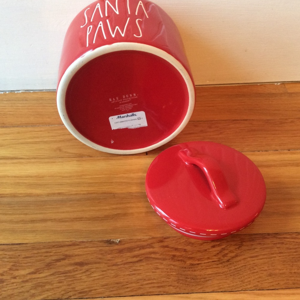 Rae Dunn RED Ceramic Container with Lid - Picture 3 of 4